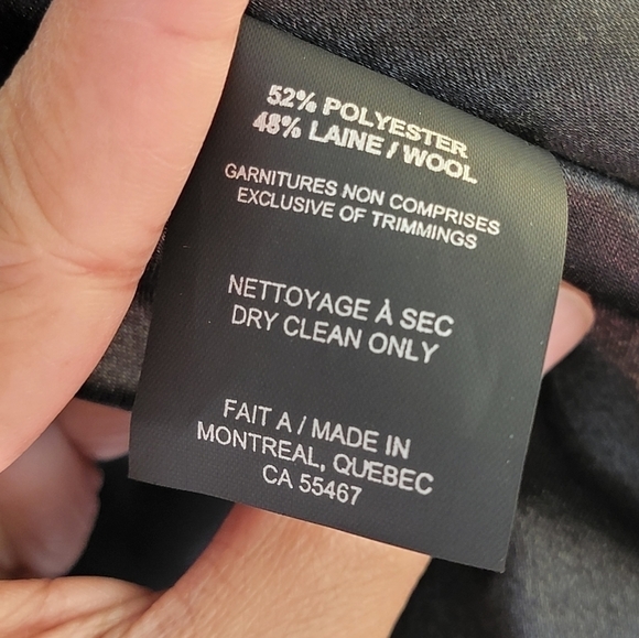 Melissa NEPTON Wool and Faux Leather  Jacket Cardigan - Picture 7 of 16